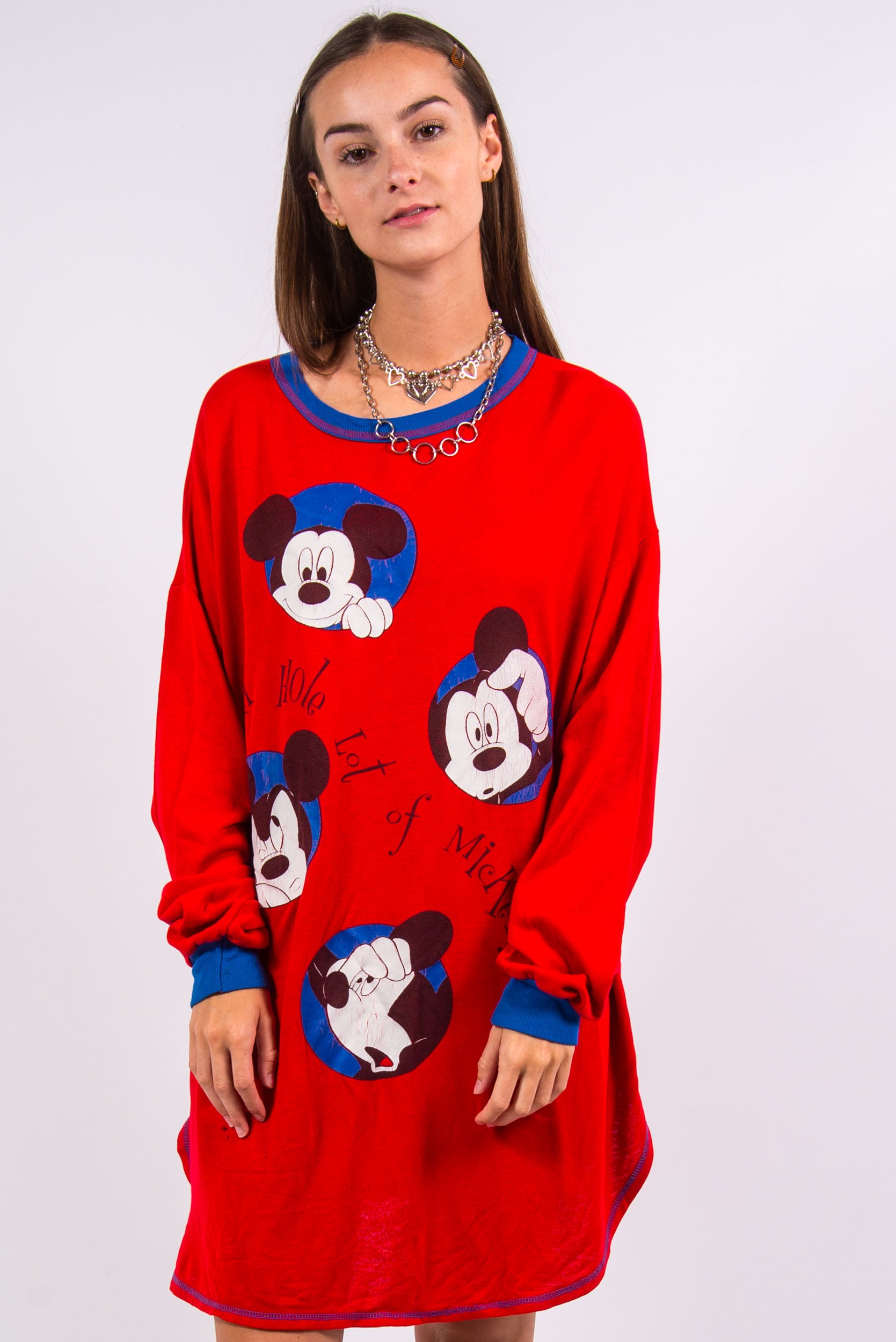 disney mickey mouse sweater dress Vintage 80's Disney Mickey Mouse Sweater Dress UK Fashion