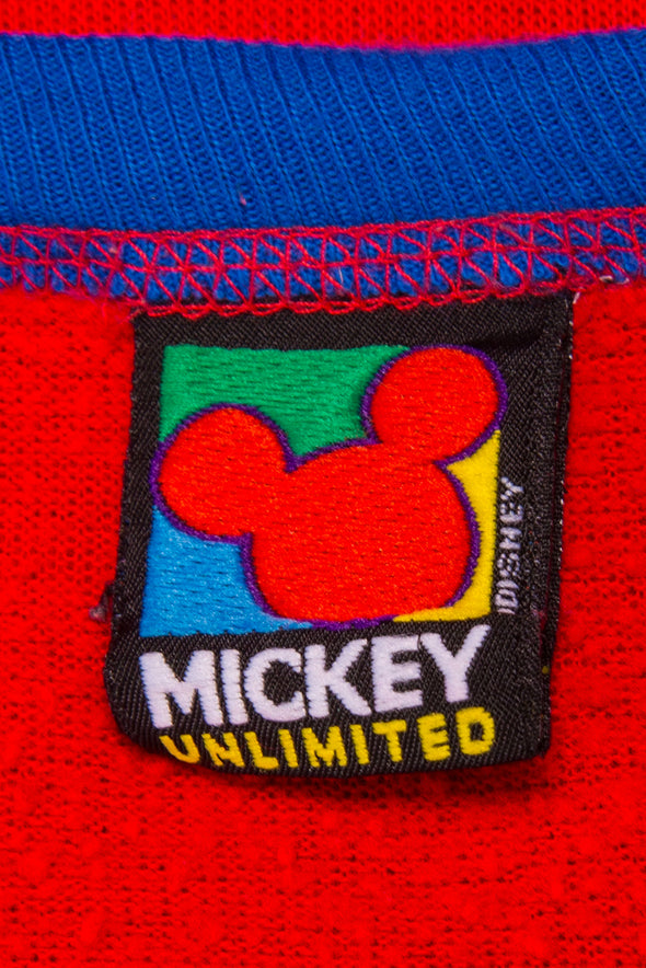 Vintage 80's Disney Mickey Mouse Sweater Dress