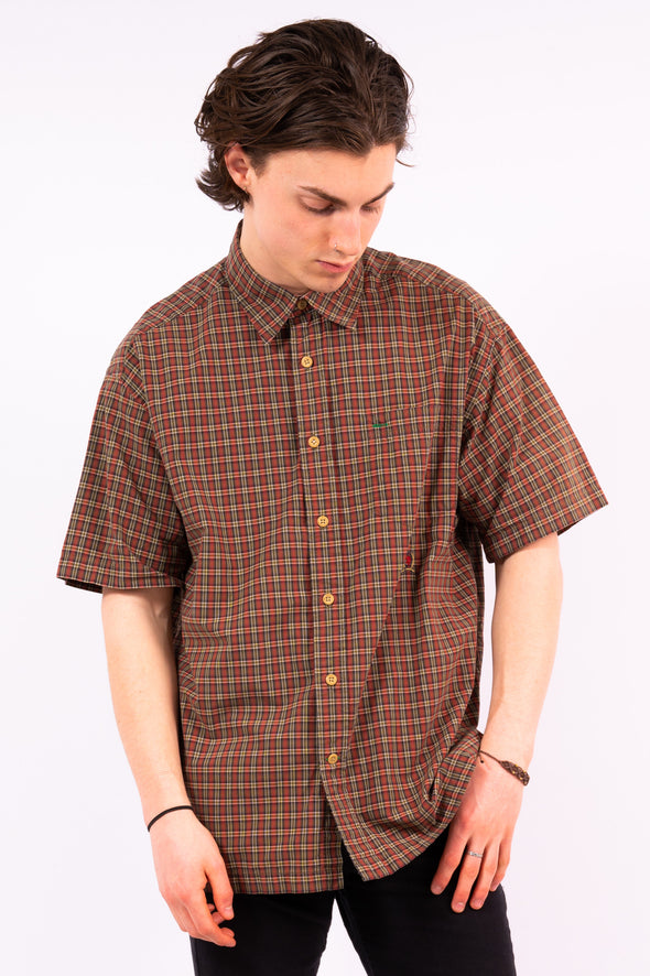 90's Tommy Hilfiger Brown Check Shirt