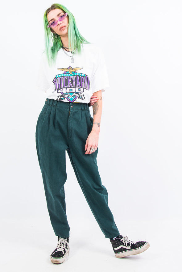 Vintage 90's Forest Green High Waist Trousers