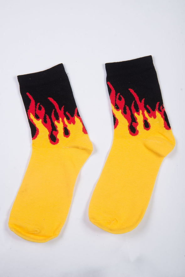 Flame Skate Style Socks
