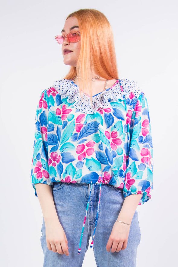 Vintage 90's Frilly Blouse Top