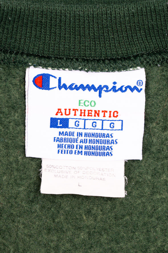 90's Green Plain Champion Sweatshirt