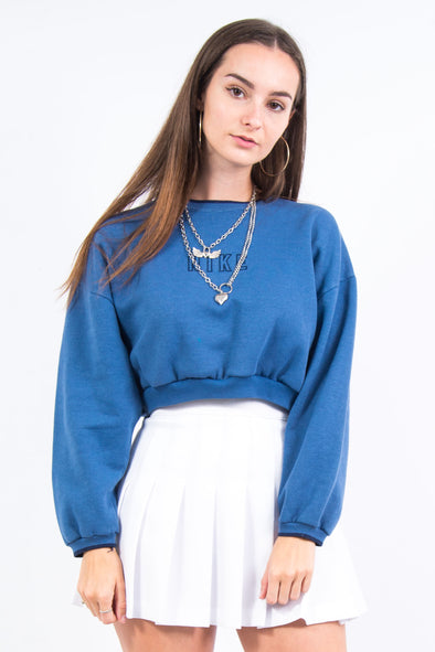 Vintage Nike Spell Out Cropped Sweatshirt