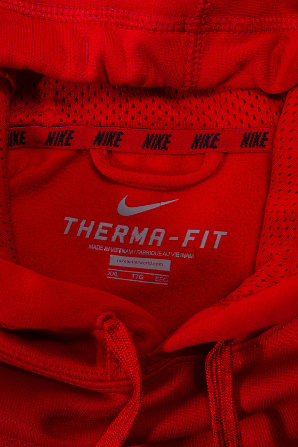 Nike Therma-Fit red sports hoodie 