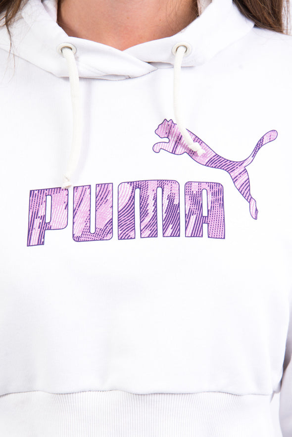 Vintage Puma Cropped Hoodie Sweatshirt