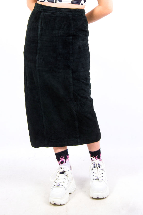 Vintage 90's Suede Maxi Skirt