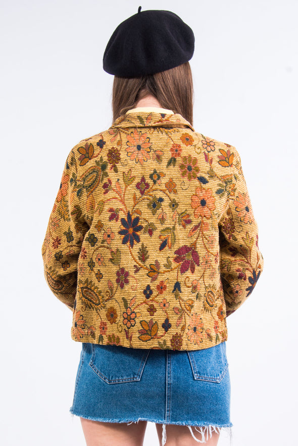 Vintage 90's Floral Tapestry Jacket