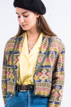 Vintage 90's Aztec Print Tapestry Jacket