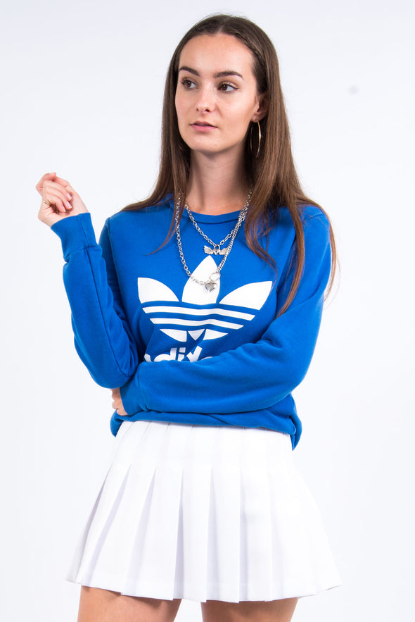 Adidas Blue Spell Out Sweatshirt