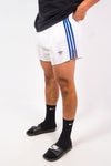 Vintage 80's Adidas White Striped Short Shorts