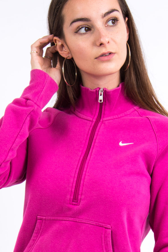 Vintage Pink Nike 1/2 Zip Sweatshirt