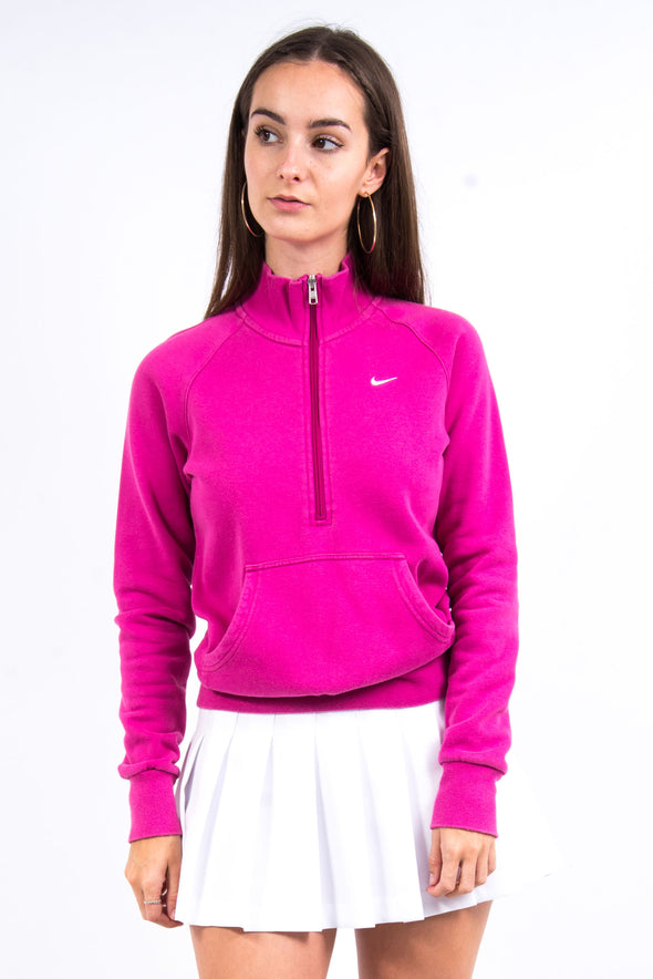 Vintage Pink Nike 1/2 Zip Sweatshirt