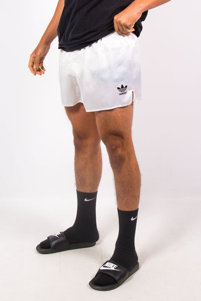 90's Adidas Shiny White Sports Shorts