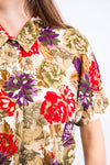 Vintage 90's Floral Print Shirt