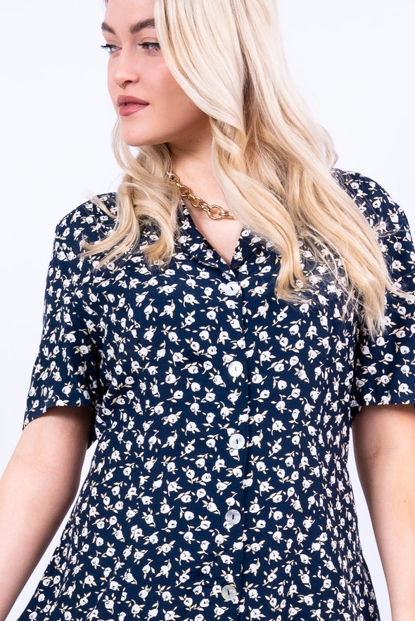 Vintage 90's Floral Tea Dress