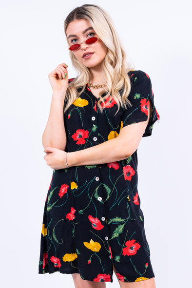 Vintage 90's Floral Mini Dress