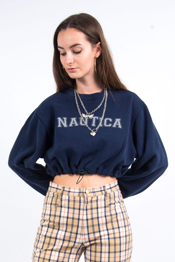 Vintage Nautica Cropped Sweatshirt