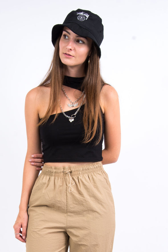 Y2K Style Asymmetric Crop Top