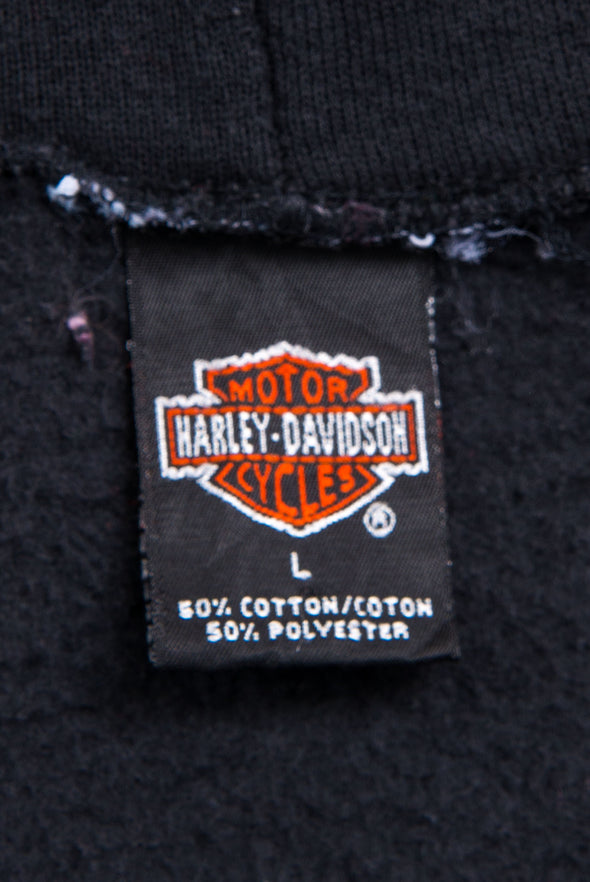 90's Harley Davidson Zip Fasten Hoodie