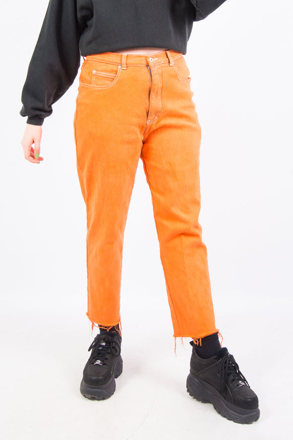 Vintage 90's Orange High Waist Mom Jeans