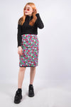 Vintage 90's Floral Pencil Skirt