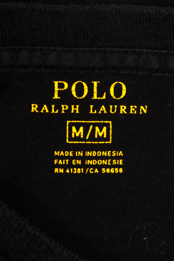 Black Ralph Lauren V-Neck T-Shirt