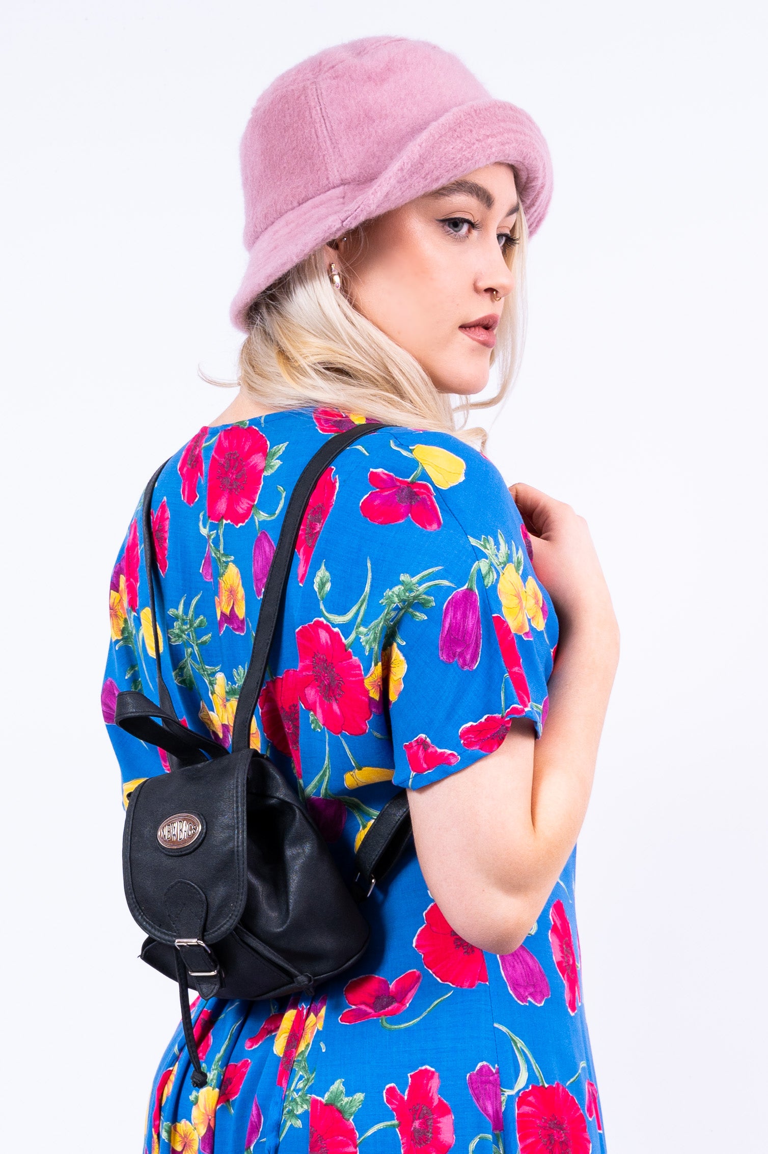Vintage 90's Faux Leather Mini Backpack Vintage 90's Faux Leather Mini Backpack