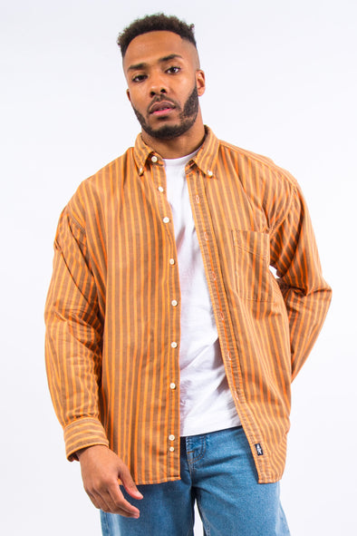 90's Dockers Orange Stripe Shirt