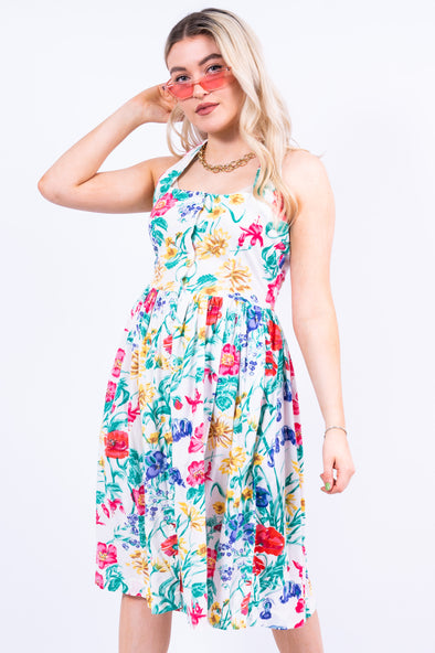 Vintage 90's Halter Neck Sun Dress