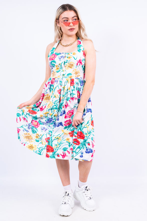 Vintage 90's Halter Neck Sun Dress