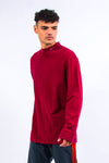 Nike Red High Neck Sweatshirt