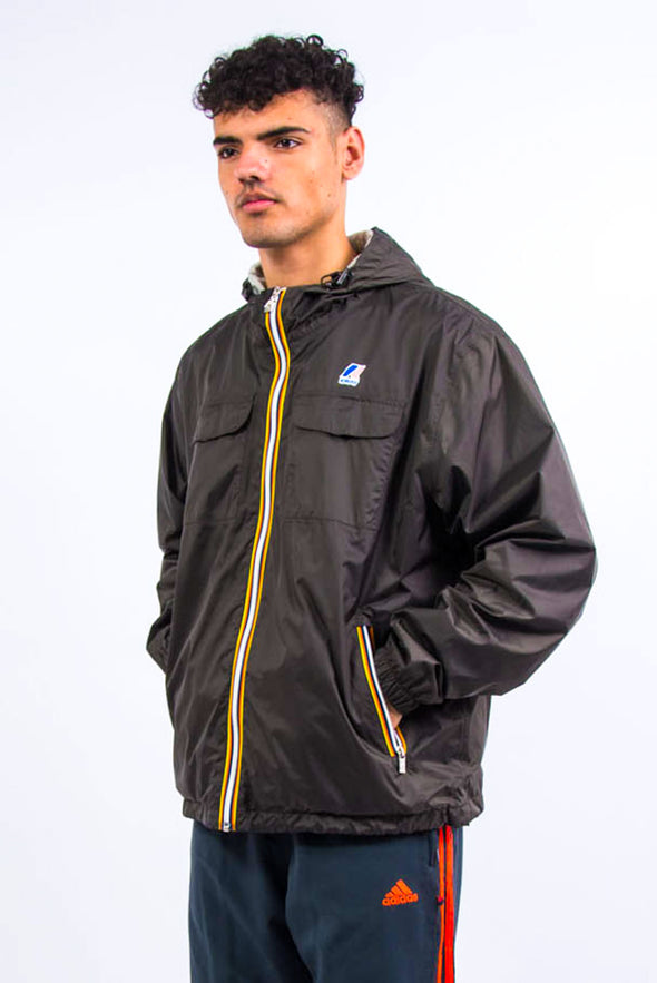 K-Way Waterproof Hooded Rain Jacket