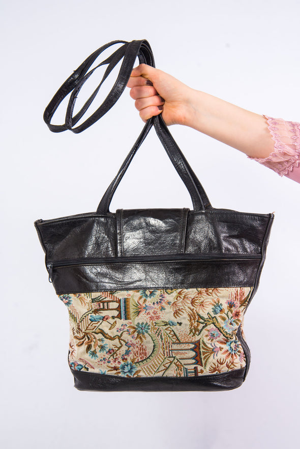 Vintage 90's Tapestry Shoulder Bag