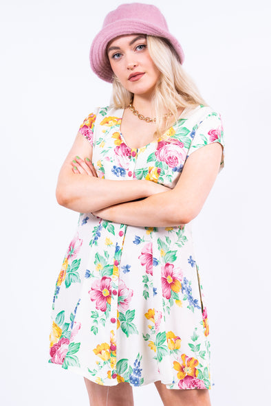 Vintage 90's Floral Mini Dress