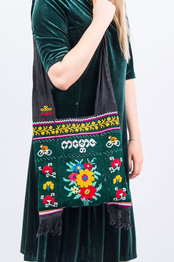 Vintage 90's Tapestry Tote Bag