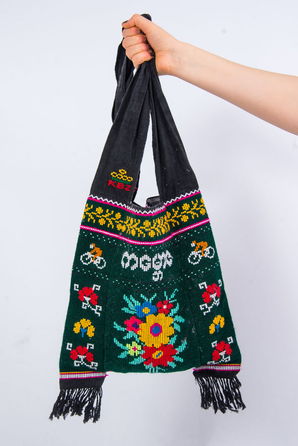 Vintage 90's Tapestry Tote Bag