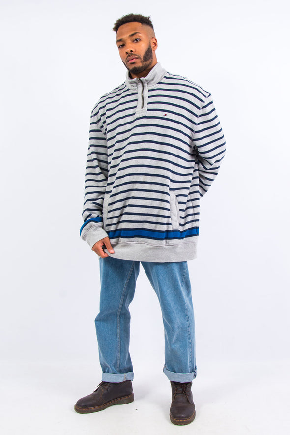 Tommy Hilfiger Striped 1/4 Zip Sweatshirt