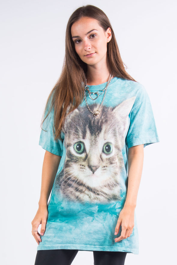 Vintage Cute Kitten Face T-Shirt