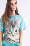 Vintage Cute Kitten Face T-Shirt