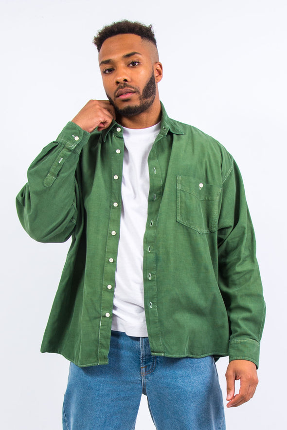 90's Vintage Green Cord Shirt