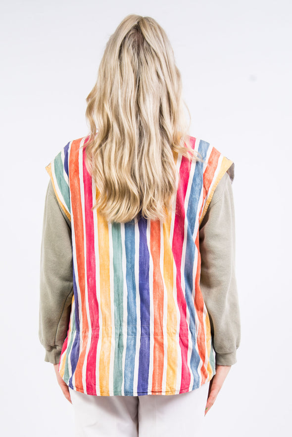 Vintage 90's Colourful Striped Gilet