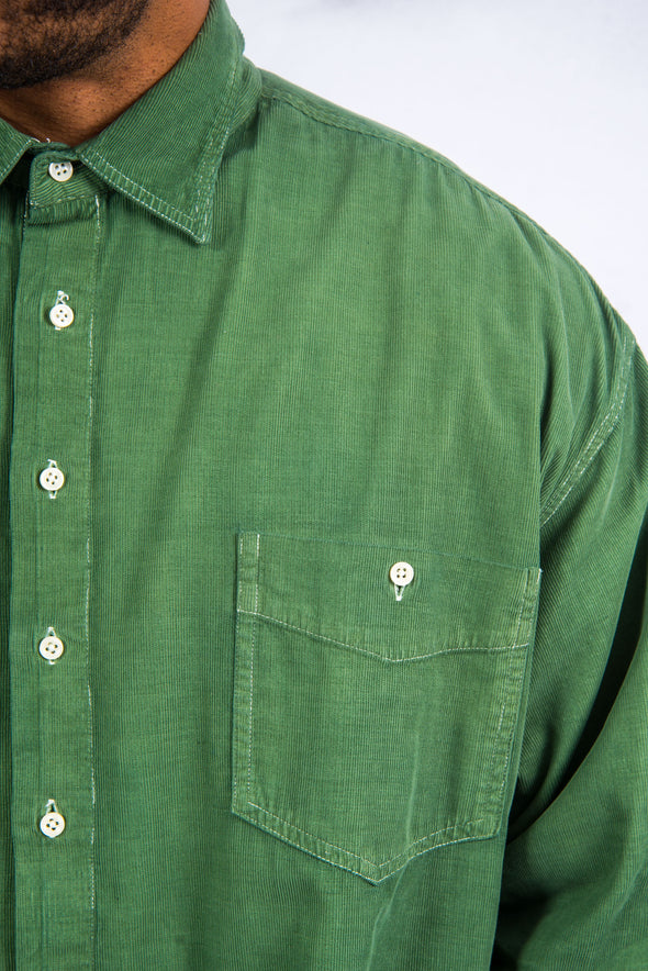 90's Vintage Green Cord Shirt
