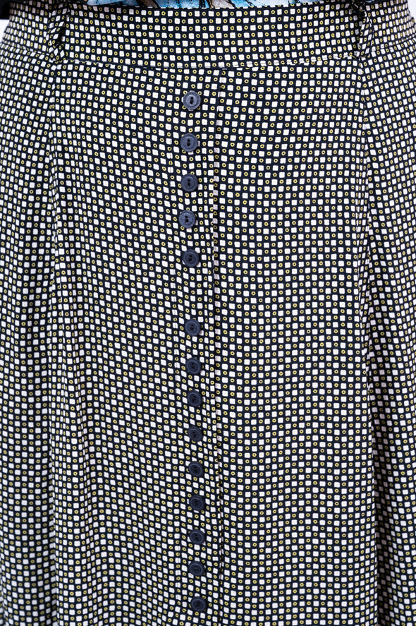 Vintage 90's Geometric Maxi Skirt