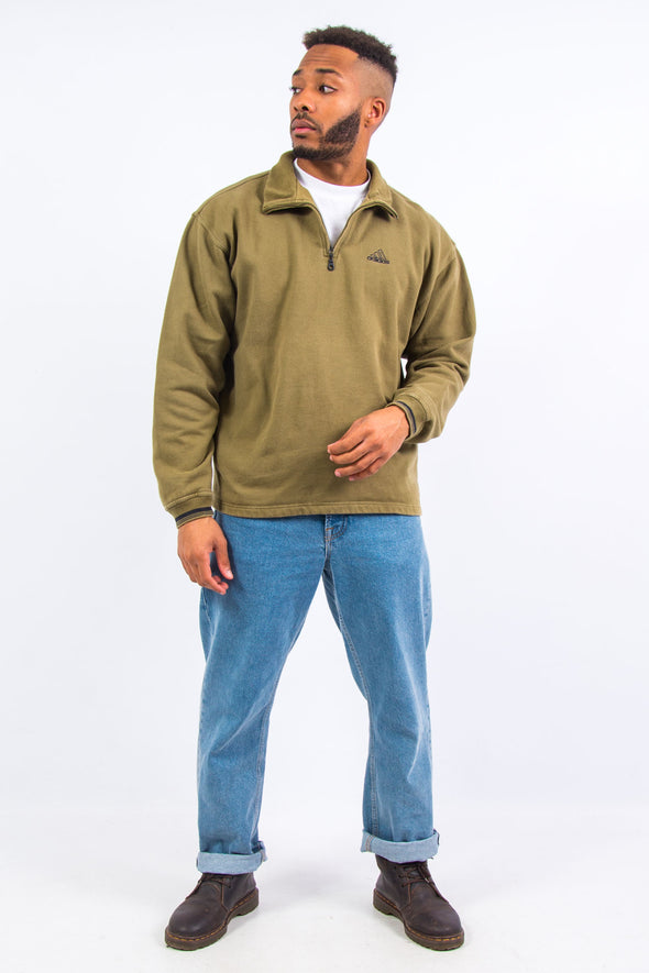 90's Vintage Adidas 1/4 Zip Sweatshirt