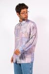 90's Vintage Pastel Abstract Pattern Shirt