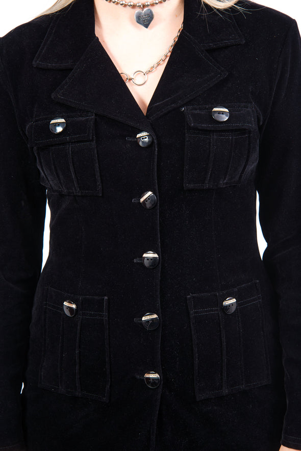 Vintage Y2K Morgan De Toi Velvet Jacket Blazer