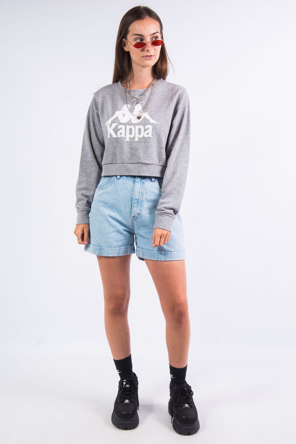 Vintage Kappa Cropped Sweatshirt