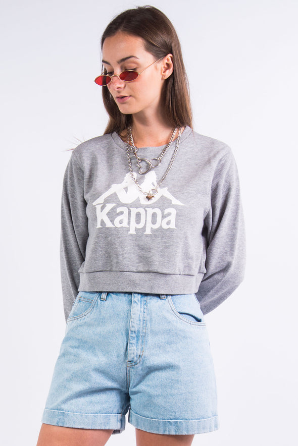 Vintage Kappa Cropped Sweatshirt