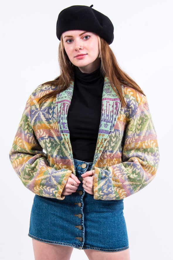 Vintage 90's Pastel Tapestry Jacket